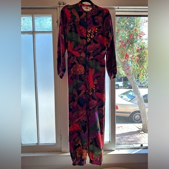 Farm Rio Leopard Mushroom Jumpsuit - Picture 8 of 13